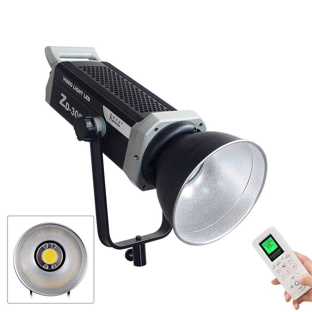 300 W Sunlight Softbox Cob LED Video Studio Spot Light 2700k-7500k Portable Light