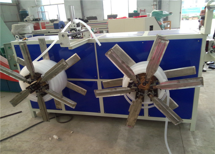 380 V high speed Plastic Extrusion Line , PVC Twin Pipe Production Line