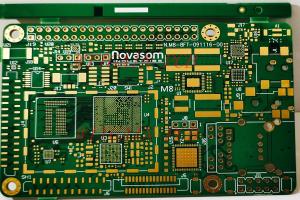 10 Layer HDI PCB Board / Multilayer Pcb Board Green Solder Mask ENIG