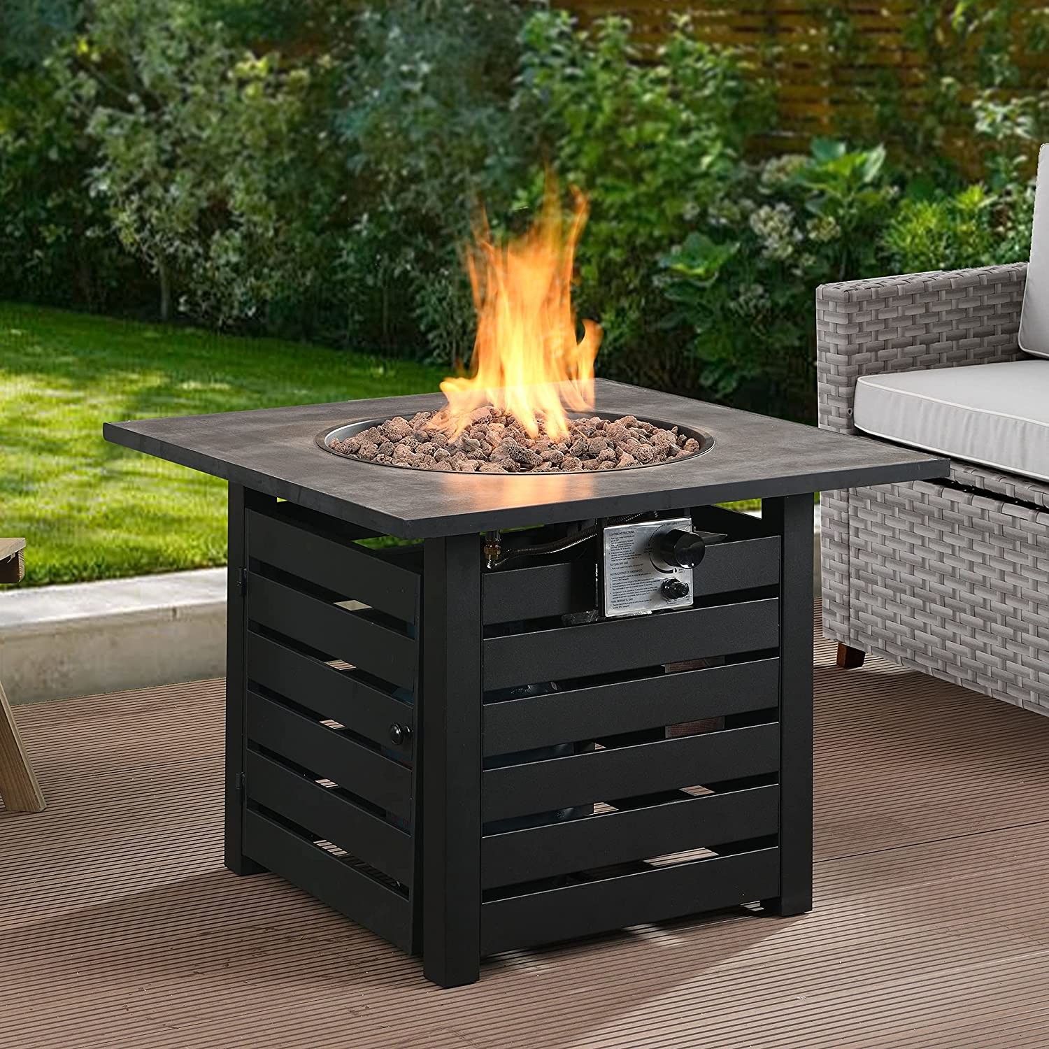 32'' Outdoor Natural Gas Firepit