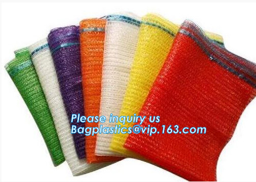 PP net vegetables leno mesh bag Color raschel PP PE mesh Plastic Nets bags tomato mesh bag,Agriculture Industrial Use an