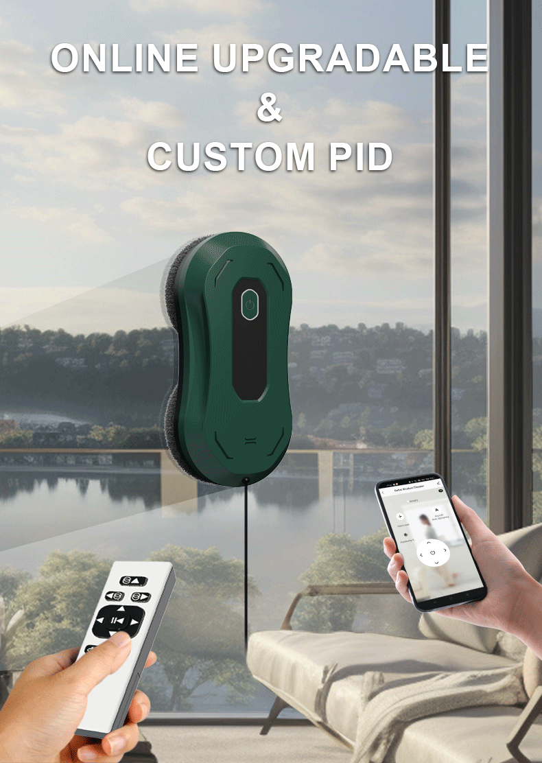Frameless Glass Border Robot Window Cleaner for Intelligent Automatic Household Robot