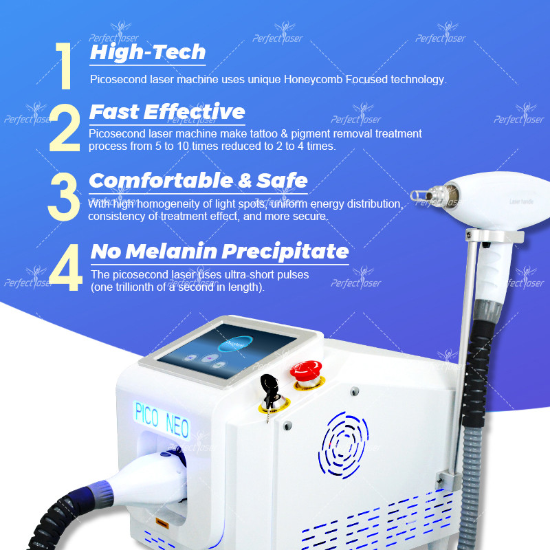 Advanced Nd YAG Nd Yag Laser Machine / Pico Laser 2000mj Energy 10Hz Frequency Color Pigmentation