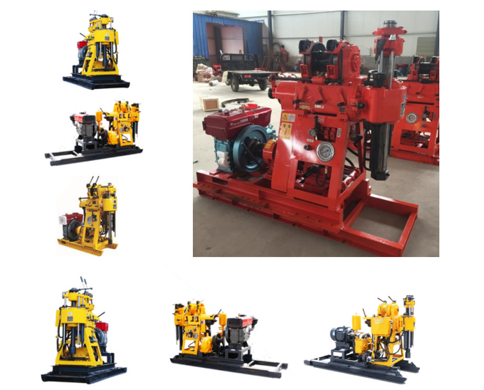 180m Portable Hydraulic Crawler Mounted Drill Rig For Water Borehole or Exploration Sample Collection