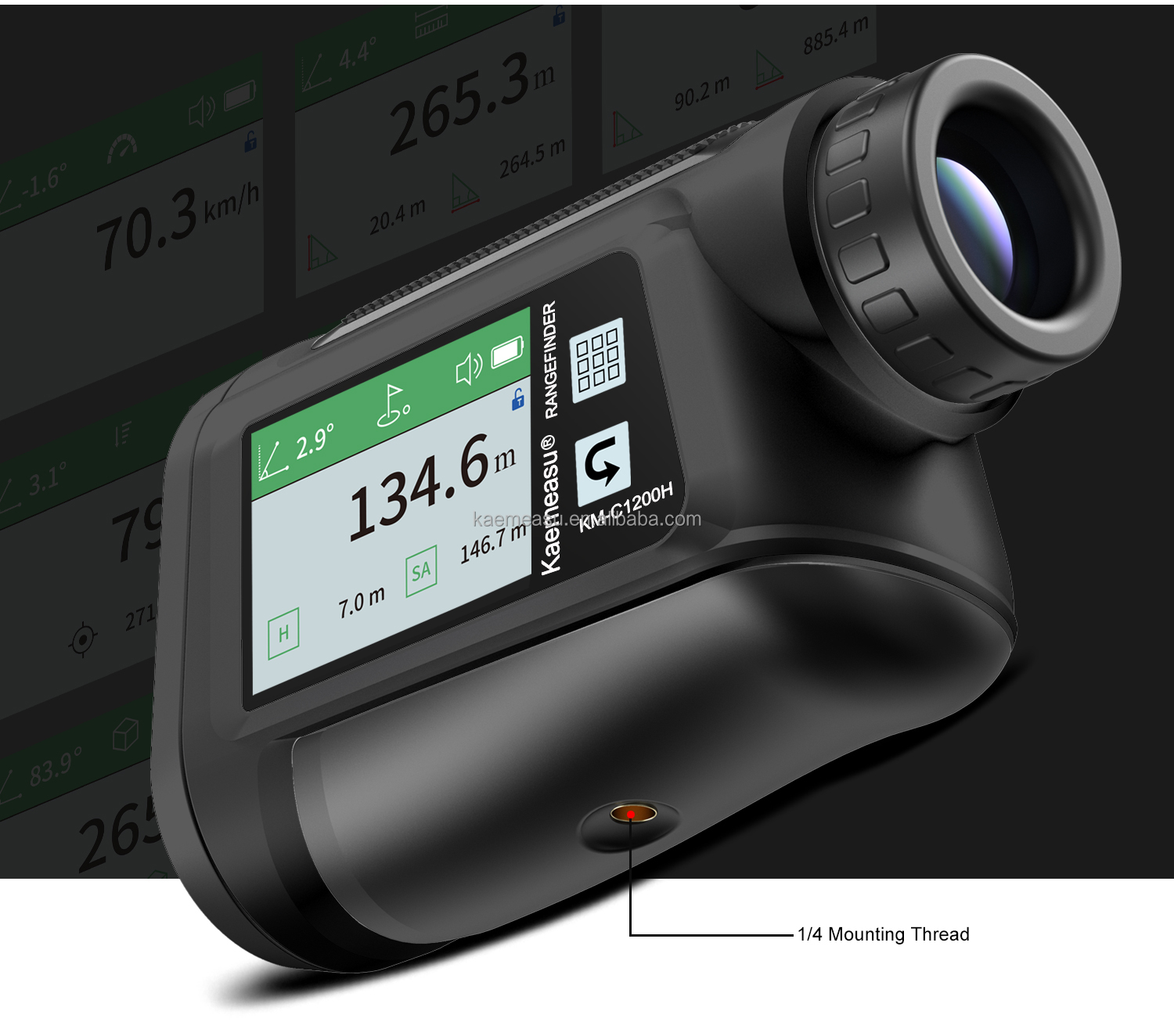 Touch Screen Digital Golf Laser Rangefinder hunting telescope finder laser distance meter