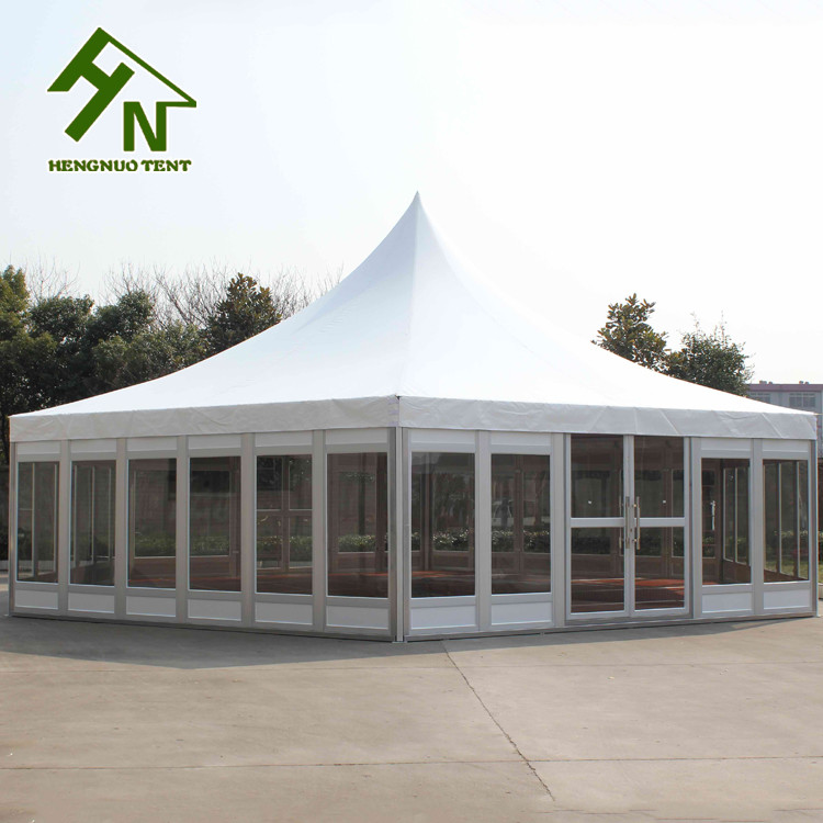 Windproof Solid Sidewall Octagon Blackout Tent Multi Sided For Restaurant