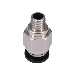 China 3D Printer Head Extruder PC4-M6 Quick Connector With PTFE Tube on sale