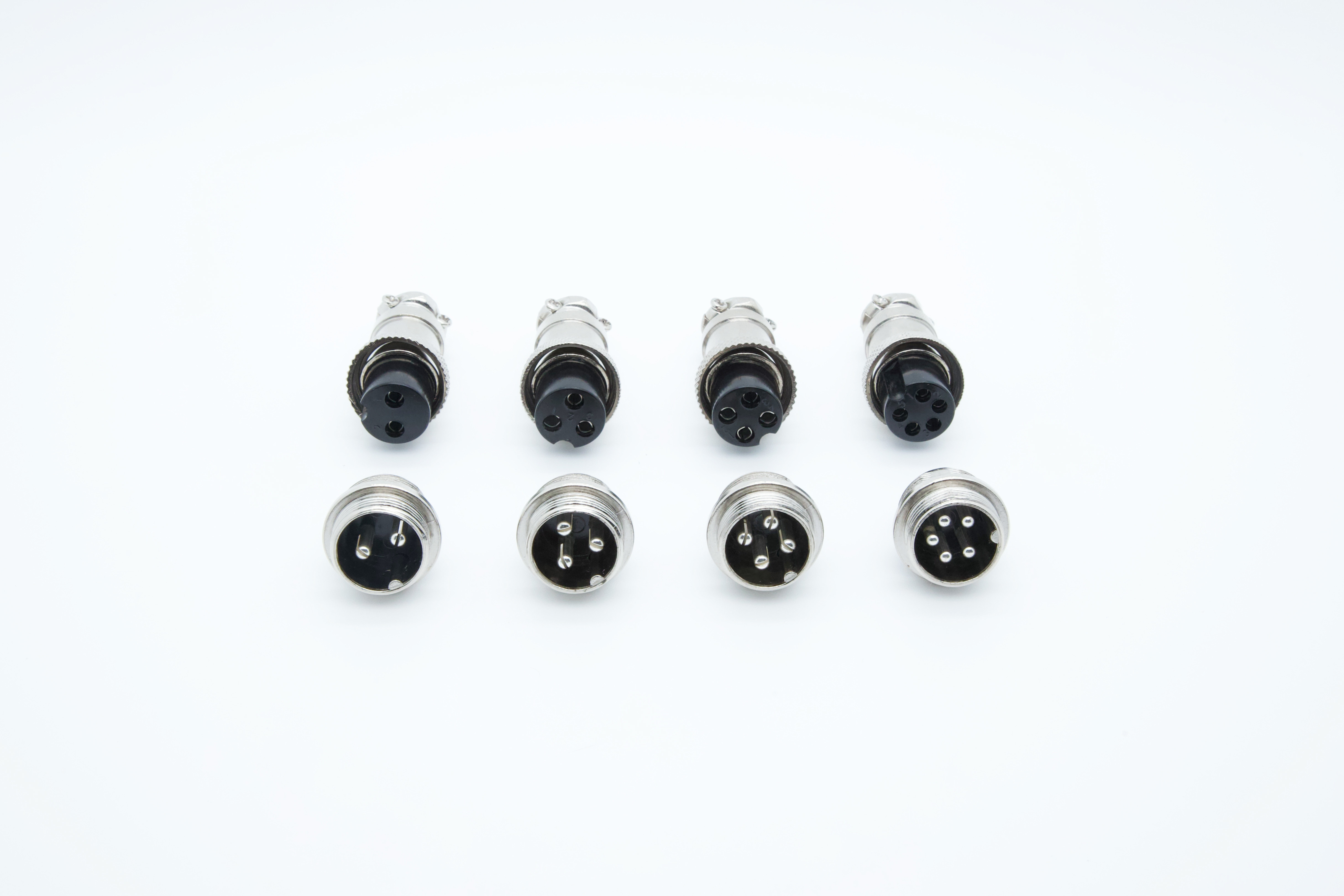 Gx16 Male To Female Locked Wire Type Tin Plated Aviation Connector Plug 2p To 5p