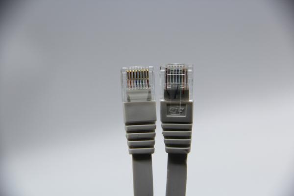Flat Cat.5E Bare Copper Cable 30AWG 1M 1000Mbps Easy to Carry for Laptop Office