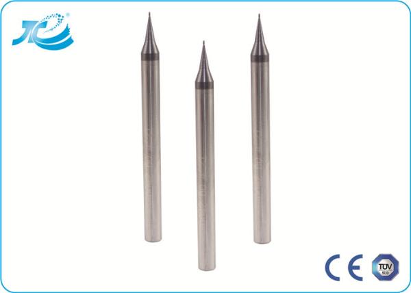0.2 - 0.6 um Tungsten Carbide End Mill , 2 Flute Micro End Mills for Stainless