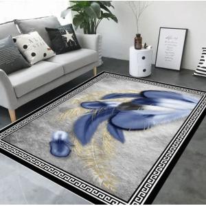 China 3D Printed Feather Abstract Pattern Carpets for Living Room Floor, Sofa and Bedroom on sale
