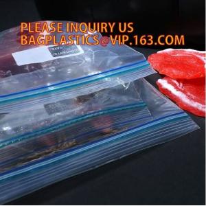 Resealable LDPE Food Grade Double Zipper Seal Bag for Packing Sandwich, Gravure printing LDPE plastic double Zip lockkk san