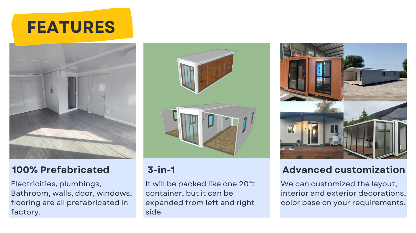 Flat Movable Prefabricated House