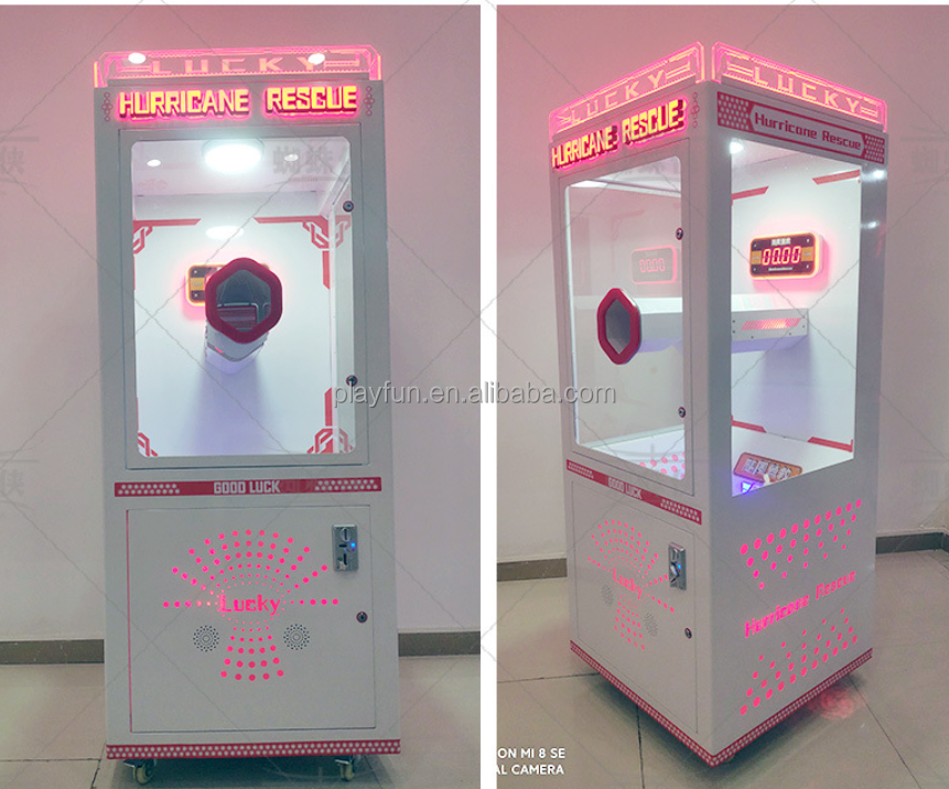 Coin Operated Game Machine Catch Money Catching Bill Money Lucky Prize Hurricane Rescue Arcade Games Machine