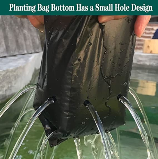 Plastic Nursery Bag for Garden Plant Fruit Vegetable Flower Planter
