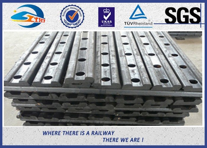 4 Holes 50# Railway Fishplate Steel Railroad Rail Joint Bar With Oxide Black