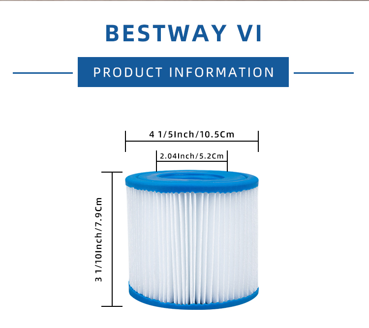 Water Amusement Places Filter for Bestways VI FD2134 58323 Lay-Z-Spa Accessory Parts