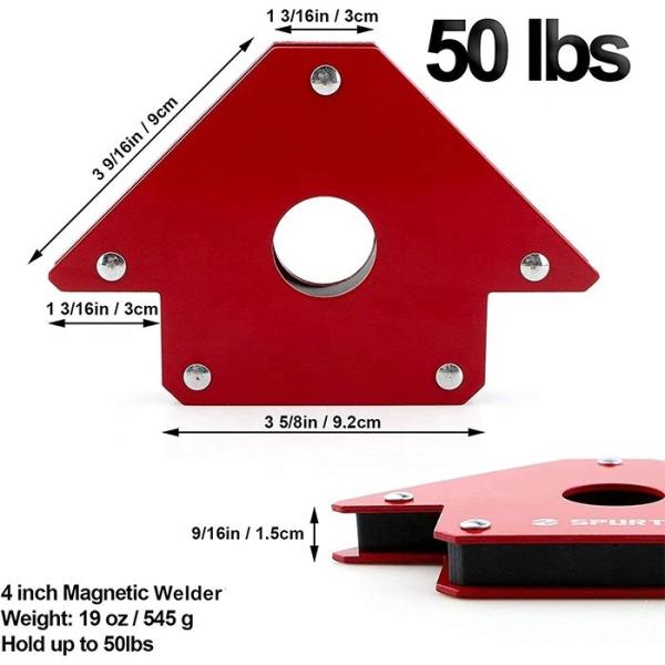 Grade Ferrite magnet Magnetic Arrow Holder for Welding Cylinder 50lbs Strength