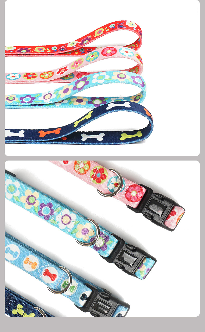 Fashionable Nylon Buckle Dog Collar S M L Breakaway Cat Collars Customized