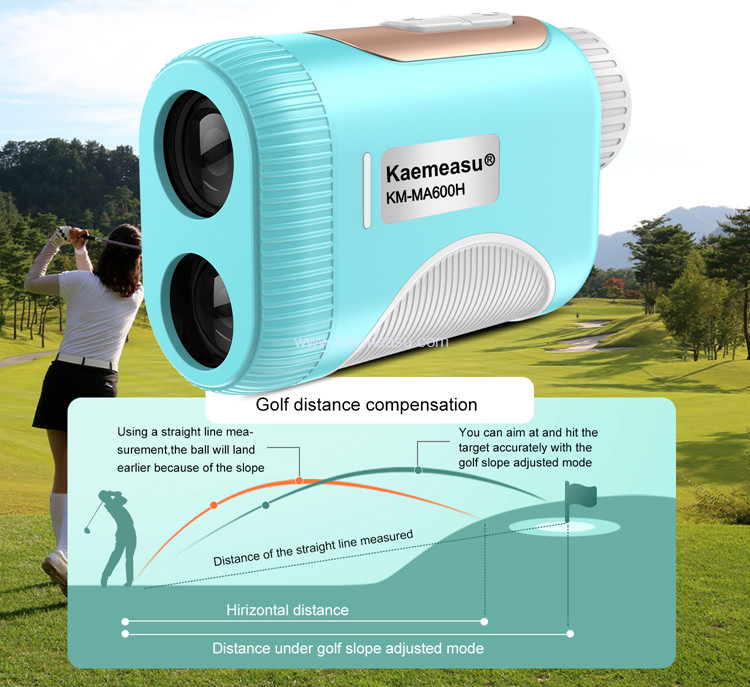 kaemeasu Mini Laser Rangefinder Rechargeable Golf Range Finder With Magnetic Adsorption MA800