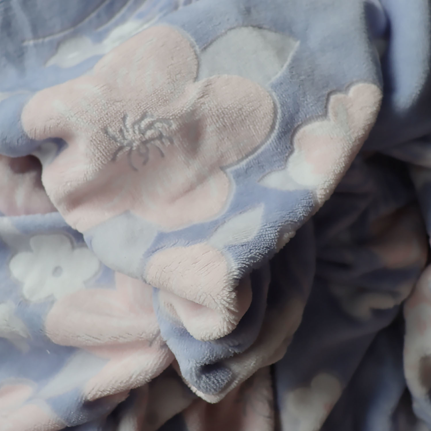 Polyester Coral Fleece Blanket Double Sided Faux Fur Bed Throw Ghost Blanket