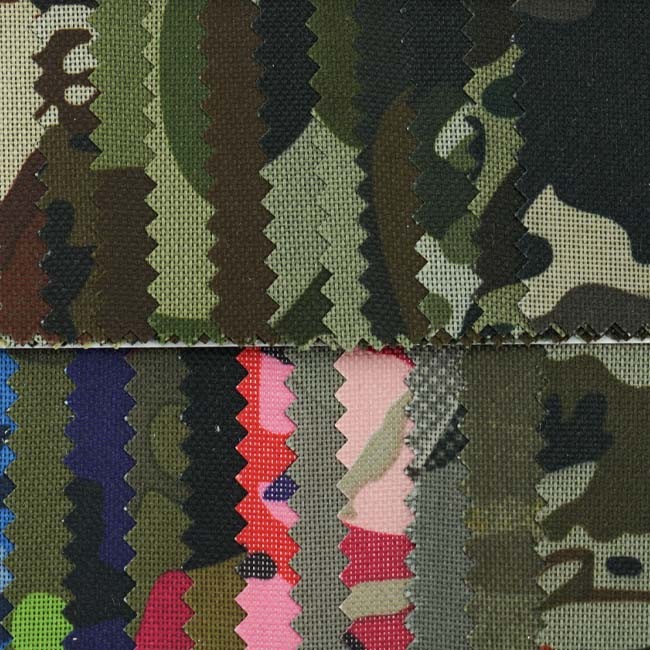 PVC Waterproof 600D Camouflage Print Fabric Durable Woven Nylon
