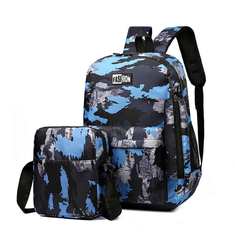 Digital Prints Men's Commuting Backpack Simple Fashion Trendy Middle School Travel Notebook Bag