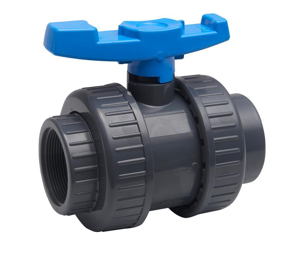 Water Supply Plastic PVC Ball Valve UPVC Double Union Ball Valve