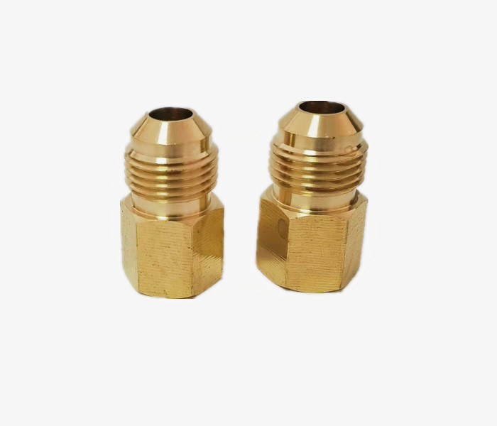 NPT Brass Pipe Adapter 3/8 Female Thread * 3/8 Flare Male