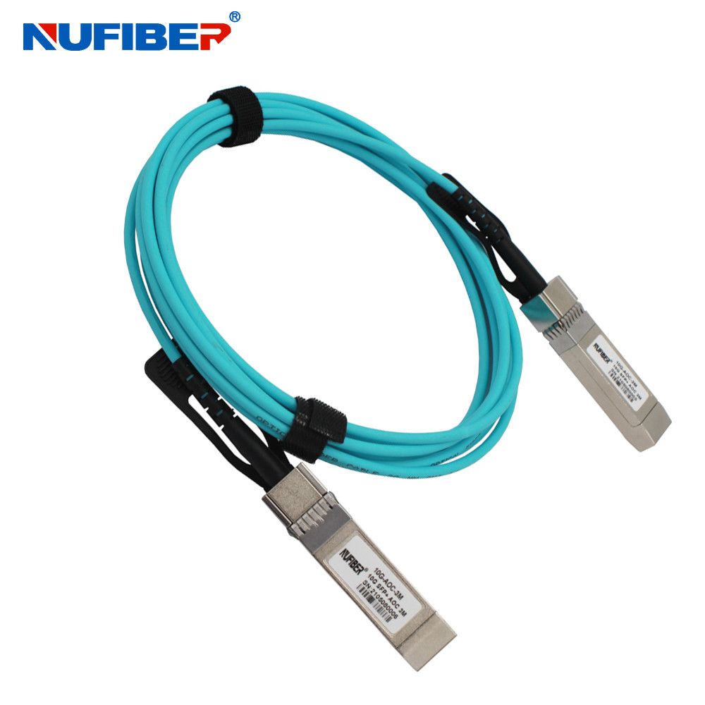1m 10G SFP+ To 10G SFP+ AOC Cable for FTTH FTTB FTTX Network