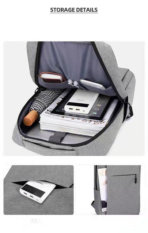 Lightweight Casual Travel Backpack Simple Daily Rucksack Business Shoulder Bag For Men
