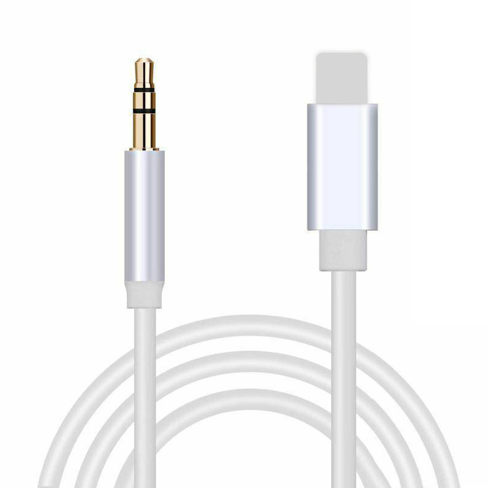 Nylon Braid Aux 3.5mm Audio Cable 3.5mm Headphone Jack Splitter IOS 14 100cm