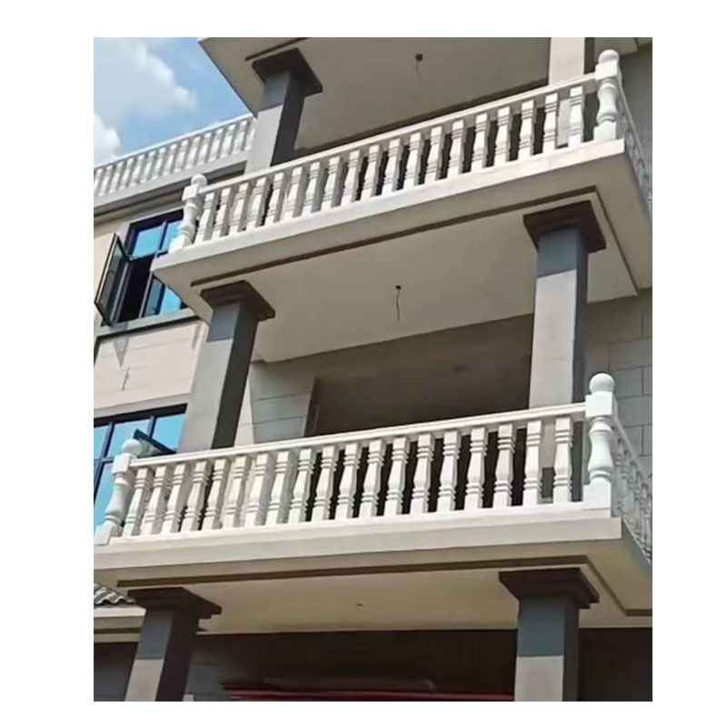 White Onyx Marble Stone Granite Railing Handrail Balauster Balustrade for Stair in Apartment