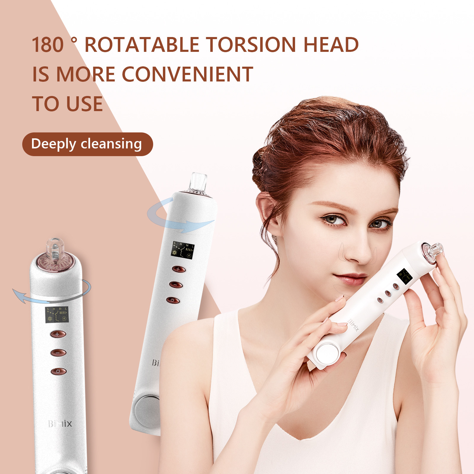 Pore Cleaning DC5V 3W Electric Blackhead Remover Tool