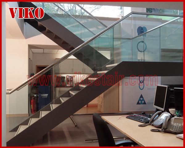 Double Steel Plate Staircase VK32S Stainless Steel, Power Coated,，Wooden ，Beech