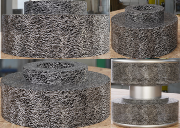 304N Stainless Steel Knitted Wire Mesh Black Customizable