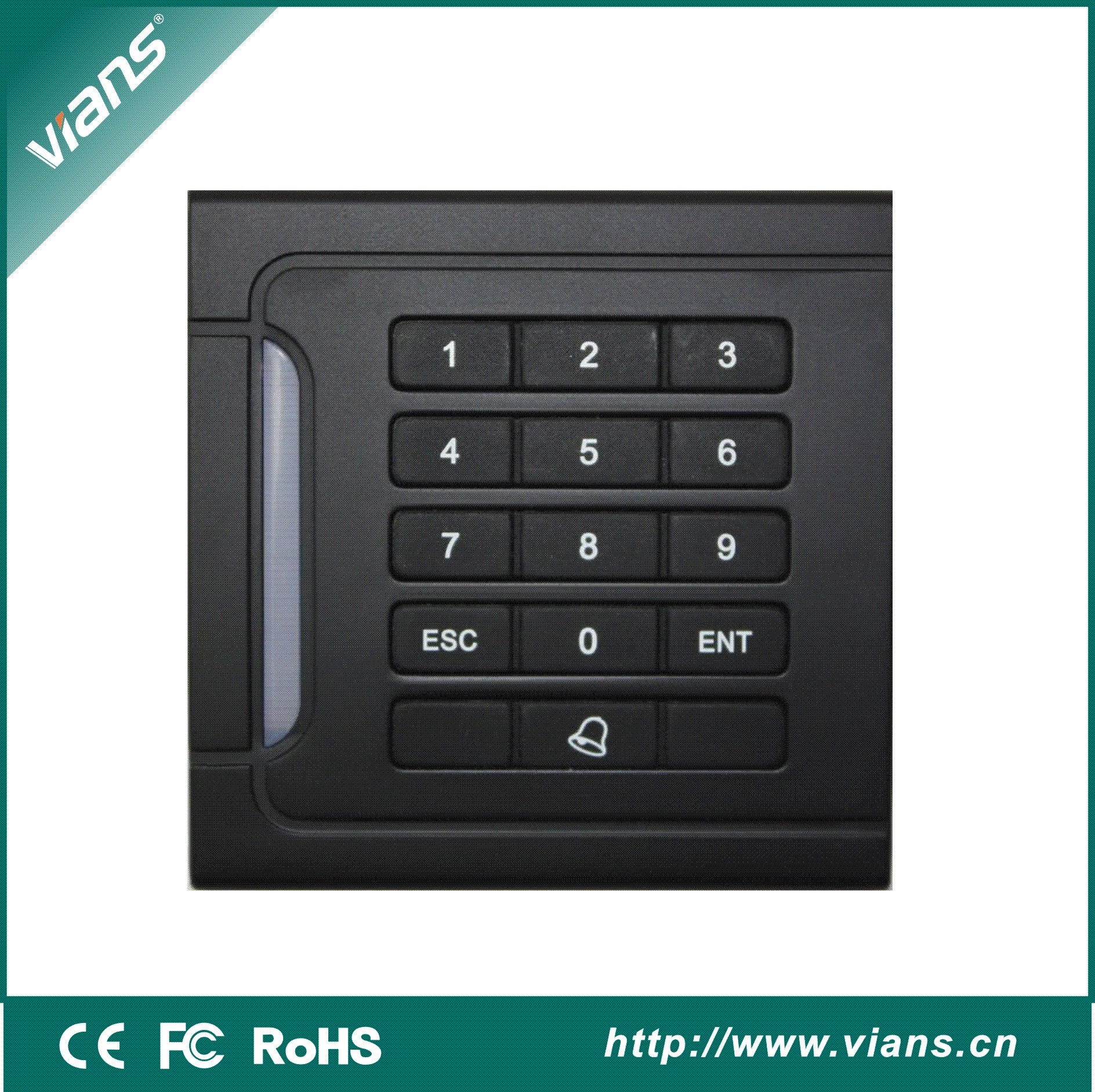 125K EM / Mifare Card Reader , Proximity ID / IC Card Reader For Access Control