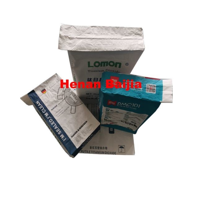 Titanium Dioxide 25kg Kraft Paper Valve Packaging Bags OEM Accepted