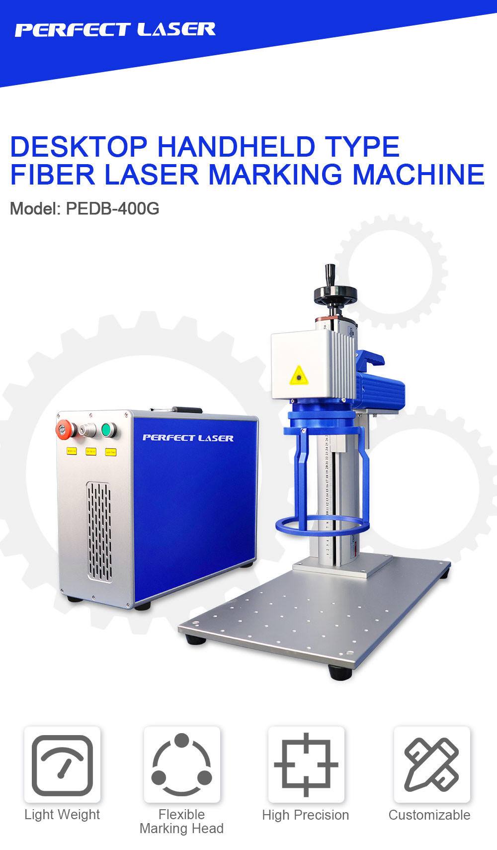 20W 30W 50W CNC Fiber Laser Marking Machine For Metal Carbon Stainless Steel Aluminum
