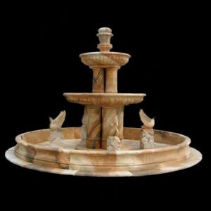China Stone Fountain Carved Marble Water Fountain for Garden Outdoor on sale