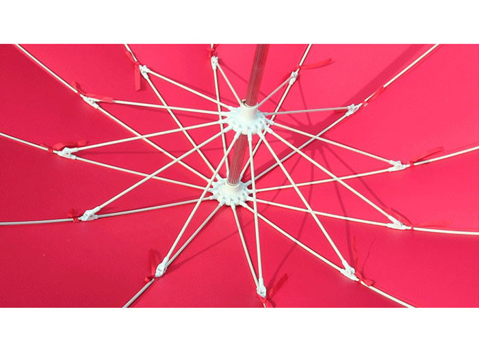Aluminium Alloy Garden Winds Umbrella Manual Operation With Flap