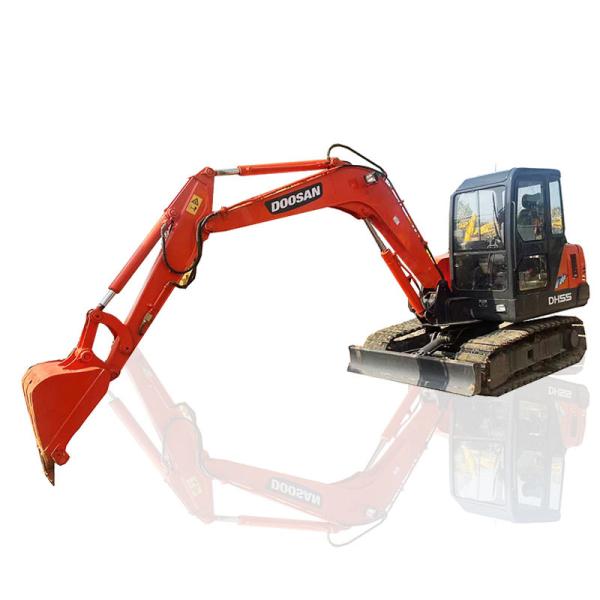 DH55 Used Doosan Excavators 36KW Rated Power 0.2m3 Bucket Capacity High