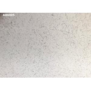 Artificial Style Custom crystal Quartz Countertop Honed White And Grey