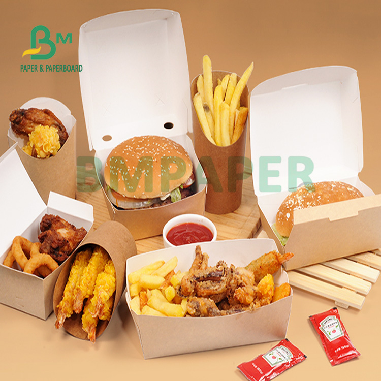 200gsm White Coated Kraft Paper For Packing Food Grade & Safe