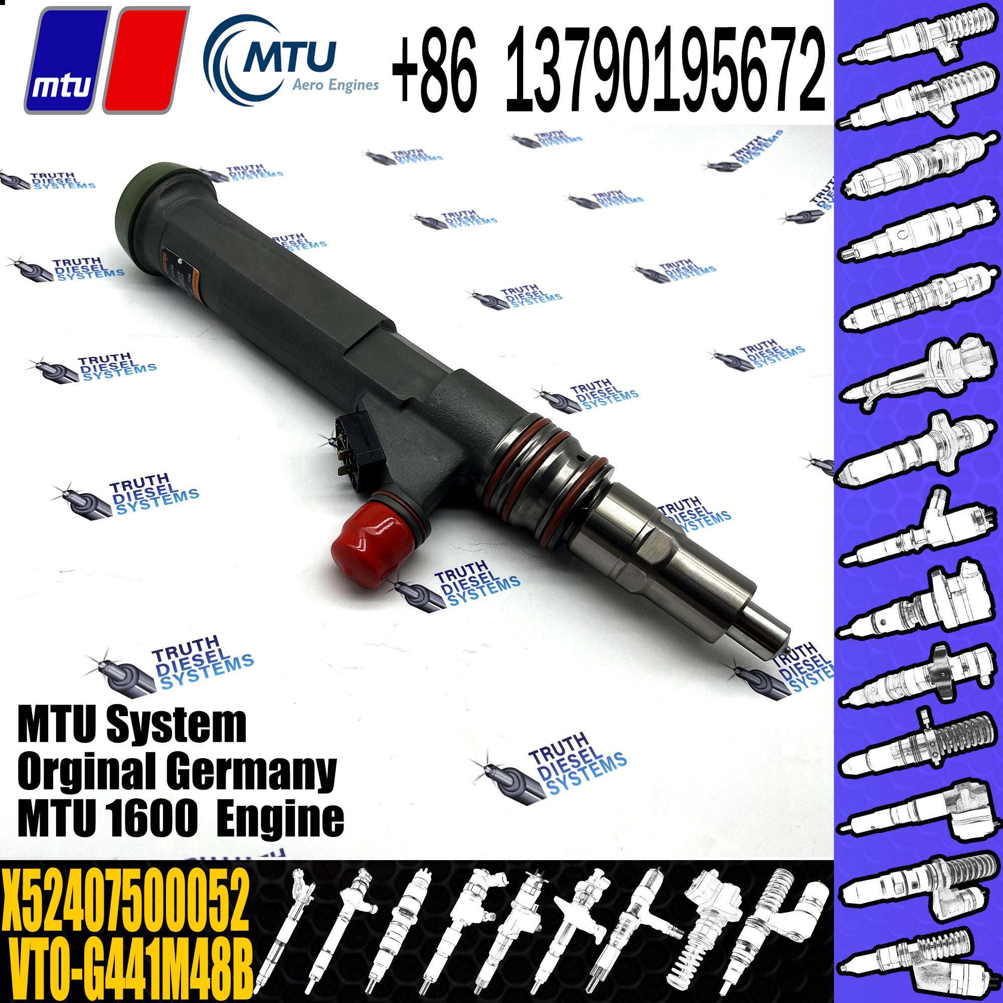 MTU Diesel Fuel Injector