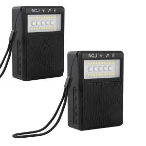 Illuminated Compact Bluetooth Speaker With LED Lights Powerful 15W