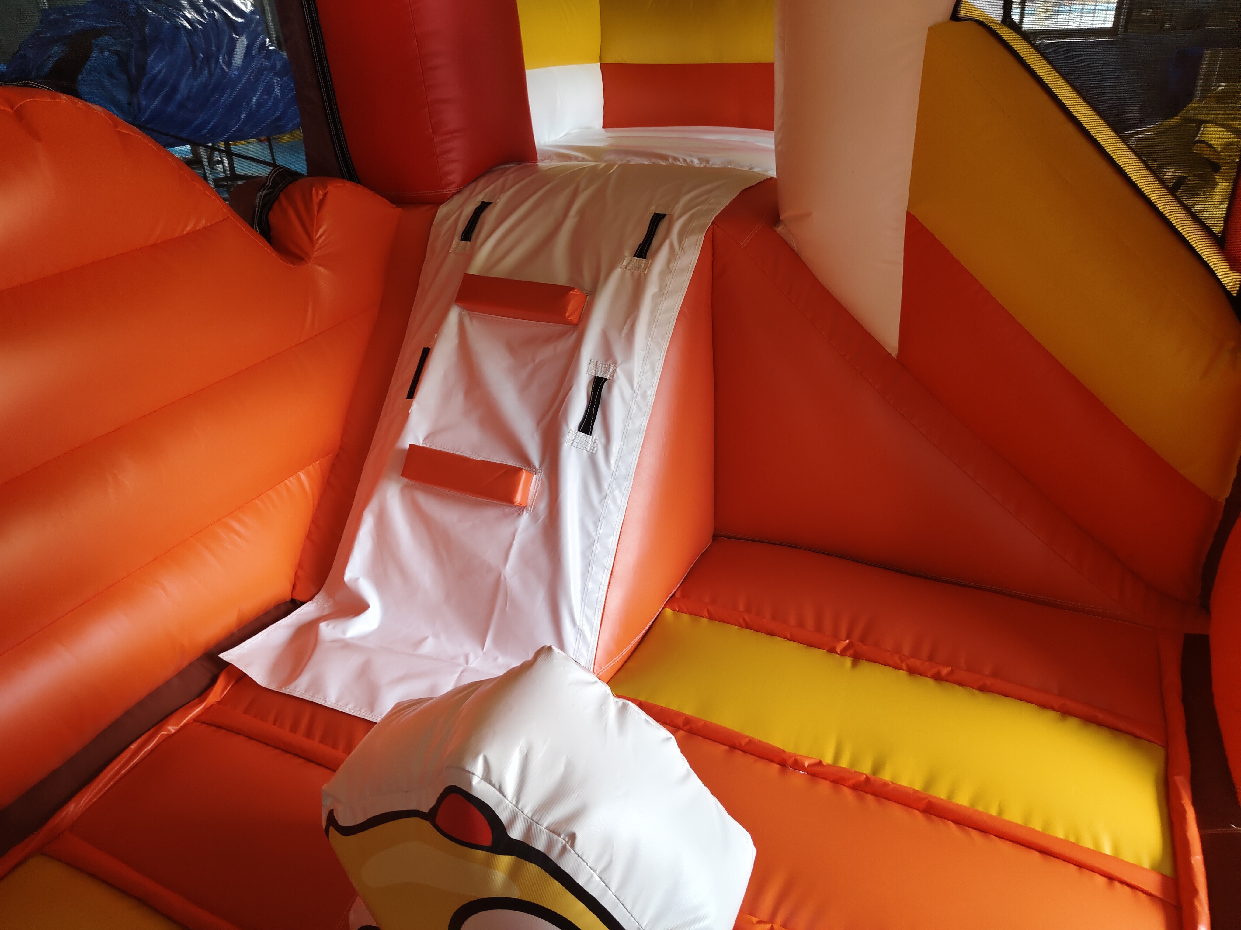 Digital Printing Inflatable Combos Chicken Cartoon Inflatable Bouncy House With Slide Jumping House