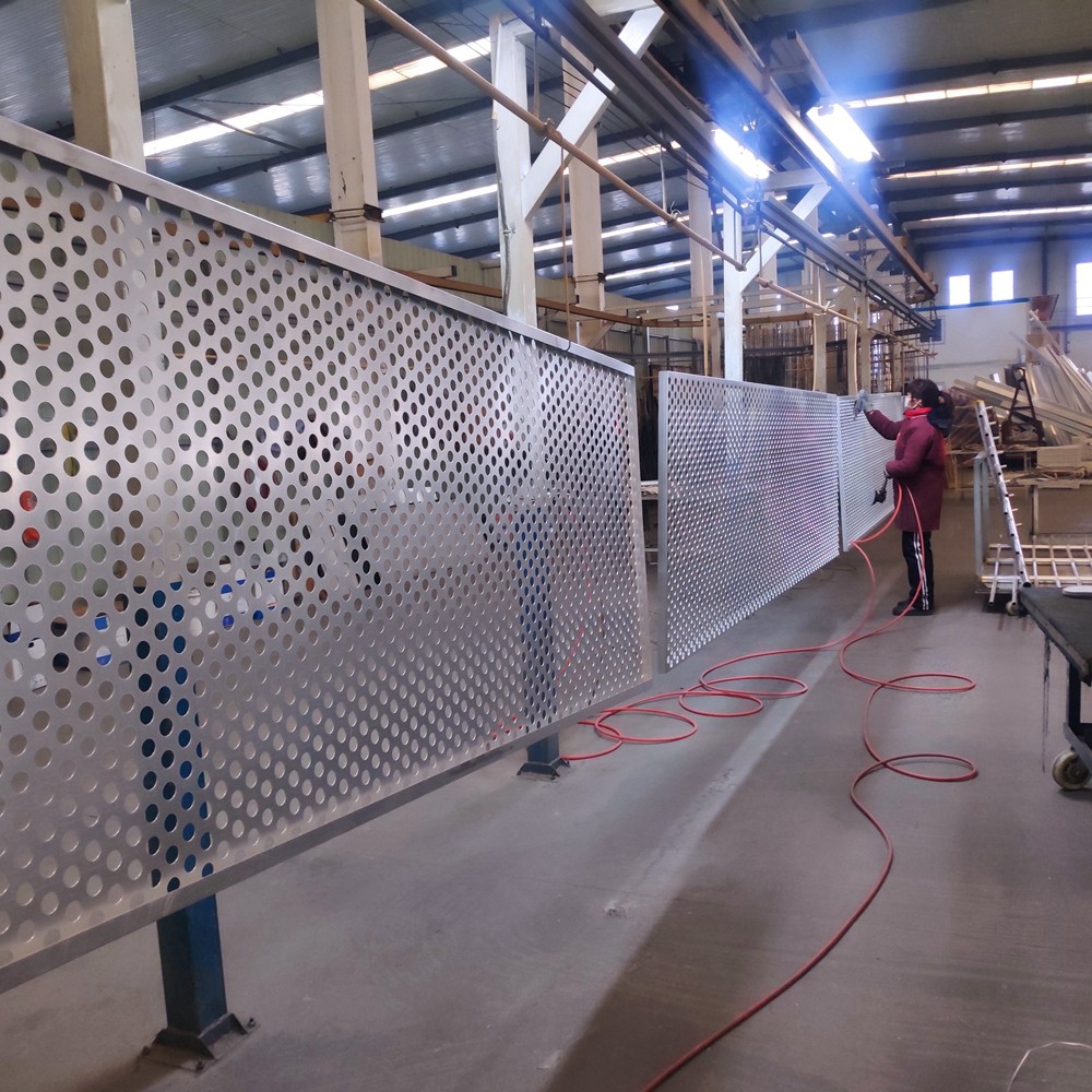 Exterior Wall Decoration Perforated Metal Panels Customized Products