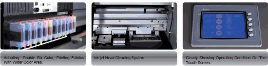 Digital Textile Belt Printer , Belt Type Inkjet Textile Printers With Powerful RIP Software