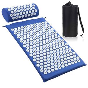 China Muscle Relaxation Acupuncture Mat And Pillow Set Insomnia Treatment Anti Tear Acupressure Bed Mat on sale